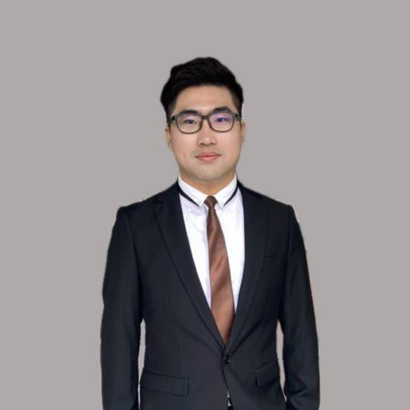 Terry Wang in a business suit