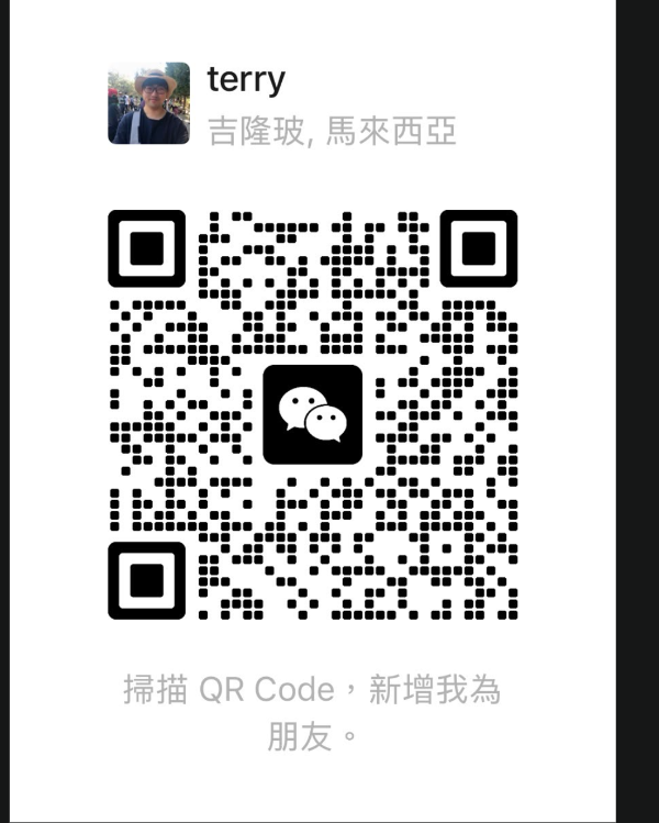 Terry Wang WeChat add-friend QR Code